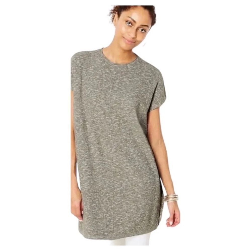 J Jill Pure Jill Easy Sweater Knit Textured Tunic Top Extra Size Small